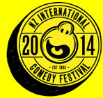 The logo for the New Zealand International Comedy Festival 2014